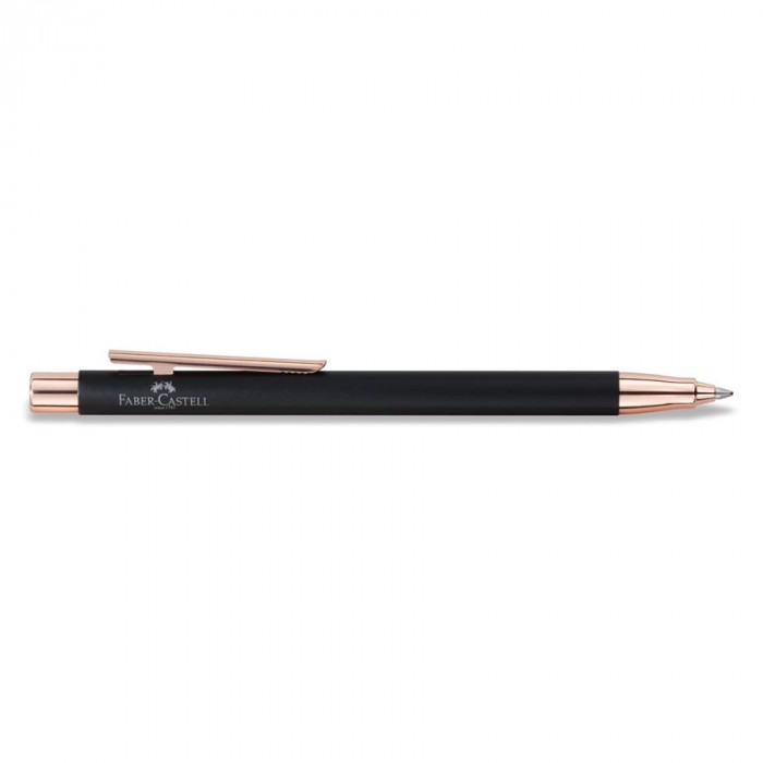 NEO Slim ballpoint pen black matt, rose gold chrome
